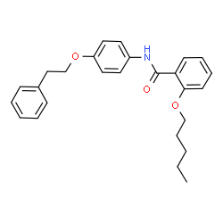 ChemSpider 2D Image | 2-(Pentyloxy)-N-[4-(2-phenylethoxy)phenyl]benzamide | C26H29NO3