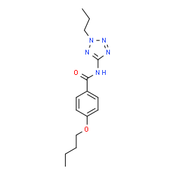 ChemSpider 2D Image | 4-Butoxy-N-(2-propyl-2H-tetrazol-5-yl)benzamide | C15H21N5O2