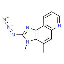 ChemSpider 2D Image | 2-Azido-3,4-dimethyl-3H-imidazo[4,5-f]quinoline | C12H10N6
