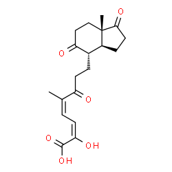 ChemSpider 2D Image | 3-hydroxy-5,9,17-trioxo-4,5:9,10-disecoandrosta-1(10),2-dien-4-oic acid | C19H24O6