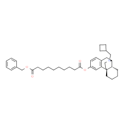 ChemSpider 2D Image | Benzyl (13alpha)-17-(cyclobutylmethyl)morphinan-3-yl sebacate | C38H51NO4