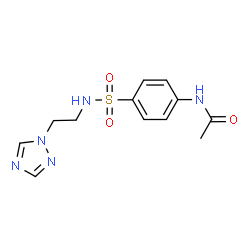 ChemSpider 2D Image | N-(4-{[2-(1H-1,2,4-Triazol-1-yl)ethyl]sulfamoyl}phenyl)acetamide | C12H15N5O3S