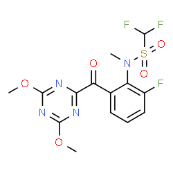 ChemSpider 2D Image | triafamone | C14H13F3N4O5S