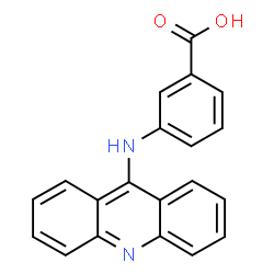 ChemSpider 2D Image | 3-(9-Acridinylamino)benzoic acid | C20H14N2O2