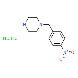 ChemSpider 2D Image | 1-(4-Nitrobenzyl)piperazine dihydrochloride | C11H17Cl2N3O2