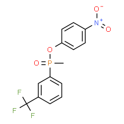 ChemSpider 2D Image | 4-Nitrophenyl methyl(3-(trifluoromethyl)phenyl)phosphinate | C14H11F3NO4P