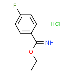 ChemSpider 2D Image | Ethyl 4-fluorobenzimidate hydrochloride | C9H11ClFNO