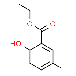 ChemSpider 2D Image | Ethyl 2-hydroxy-5-iodobenzoate | C9H9IO3