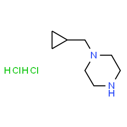 ChemSpider 2D Image | 1-CYCLOPROPYLMETHYL-PIPERAZINE DIHYDROCHLORIDE | C8H18Cl2N2