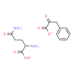 ChemSpider 2D Image | 2,5-diamino-5-oxo-pentanoic acid; 2-oxo-3-phenyl-propanoate | C14H17N2O6