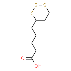 ChemSpider 2D Image | 5-(1,2,3-Trithian-4-yl)pentanoic acid | C8H14O2S3