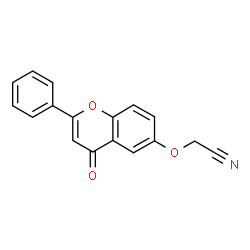 ChemSpider 2D Image | [(4-Oxo-2-phenyl-4H-chromen-6-yl)oxy]acetonitrile | C17H11NO3