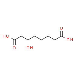 ChemSpider 2D Image | 3-Hydroxysuberic acid | C8H14O5