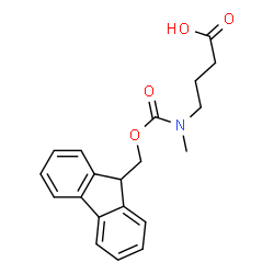 ChemSpider 2D Image | 4-{[(9H-Fluoren-9-ylmethoxy)carbonyl](methyl)amino}butanoic acid | C20H21NO4