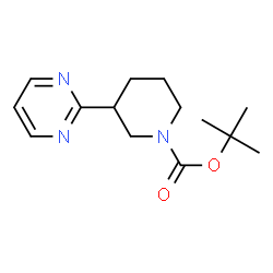 ChemSpider 2D Image | 2-Methyl-2-propanyl 3-(2-pyrimidinyl)-1-piperidinecarboxylate | C14H21N3O2