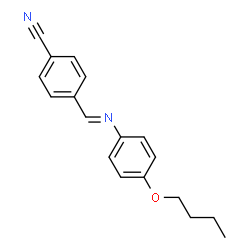 ChemSpider 2D Image | 4-{[(4-BUTOXYPHENYL)IMINO]METHYL}BENZONITRILE | C18H18N2O