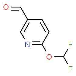 ChemSpider 2D Image | 6-(Difluoromethoxy)nicotinaldehyde | C7H5F2NO2