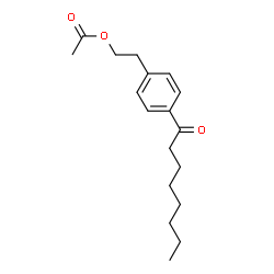ChemSpider 2D Image | 2-(4-Octanoylphenyl)ethyl acetate | C18H26O3