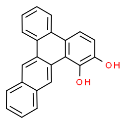 ChemSpider 2D Image | Benzo[f]tetraphene-1,2-diol | C22H14O2