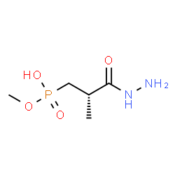 ChemSpider 2D Image | Methyl hydrogen [(2S)-3-hydrazino-2-methyl-3-oxopropyl]phosphonate | C5H13N2O4P