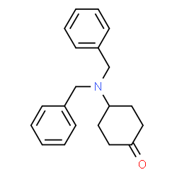 ChemSpider 2D Image | 4-Dibenzylamino-cyclohexanone | C20H23NO