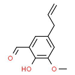 ChemSpider 2D Image | 5-Allyl-2-hydroxy-3-methoxybenzaldehyde | C11H12O3