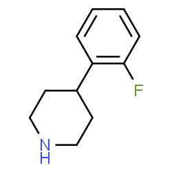 ChemSpider 2D Image | 4-(2-Fluorophenyl)piperidine | C11H14FN