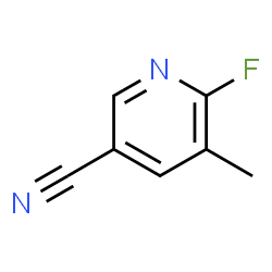 ChemSpider 2D Image | 5-Cyano-2-fluoro-3-picoline | C7H5FN2