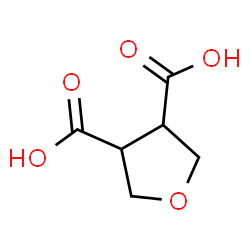 ChemSpider 2D Image | Tetrahydro-3,4-furandicarboxylic acid | C6H8O5