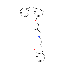ChemSpider 2D Image | O-DESMETHYLCARVEDILOL | C23H24N2O4