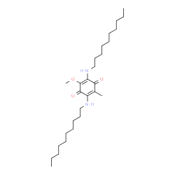 ChemSpider 2D Image | 2,5-Bis(decylamino)-3-methoxy-6-methyl-1,4-benzoquinone | C28H50N2O3