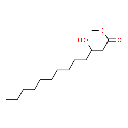 ChemSpider 2D Image | Methyl 3-hydroxytridecanoate | C14H28O3