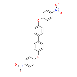 ChemSpider 2D Image | 4,4'-Bis(4-nitrophenoxy)biphenyl | C24H16N2O6