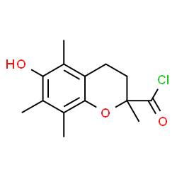 ChemSpider 2D Image | 6-Hydroxy-2,5,7,8-tetramethyl-2-chromanecarbonyl chloride | C14H17ClO3