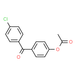 ChemSpider 2D Image | 4-(4-Chlorobenzoyl)phenyl acetate | C15H11ClO3