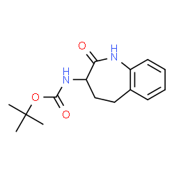 ChemSpider 2D Image | tert-butyl N-(2-oxo-1,3,4,5-tetrahydro-1-benzazepin-3-yl)carbamate | C15H20N2O3