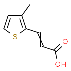 ChemSpider 2D Image | 3-(3-Methyl-2-thienyl)acrylic acid | C8H8O2S