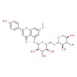 ChemSpider 2D Image | Genkwanin 5-O-primveroside | C27H30O14