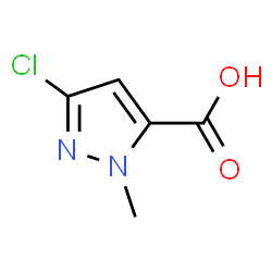 ChemSpider 2D Image | 3-Chloro-1-methyl-1H-pyrazole-5-carboxylic acid | C5H5ClN2O2