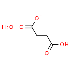 ChemSpider 2D Image | Propanoate, 3-carboxy-, hydrate (1:1) | C4H7O5