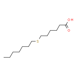 ChemSpider 2D Image | 6-(Heptylsulfanyl)hexanoic acid | C13H26O2S