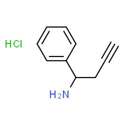 ChemSpider 2D Image | 1-phenyl-3-butyn-1-amine hydrochloride | C10H12ClN