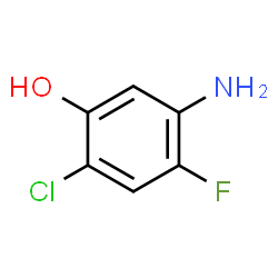 ChemSpider 2D Image | 5-Amino-2-chloro-4-fluorophenol | C6H5ClFNO
