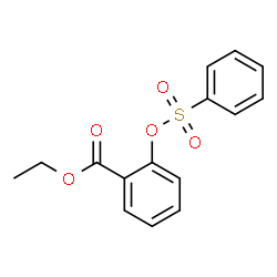 ChemSpider 2D Image | Ethyl 2-[(phenylsulfonyl)oxy]benzoate | C15H14O5S