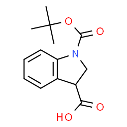 ChemSpider 2D Image | 1-Boc-2,3-dihydro-indole-3-carboxylic acid | C14H17NO4