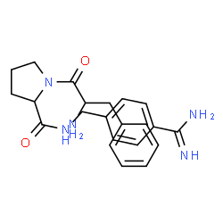 ChemSpider 2D Image | Phenylalanyl-N-(4-carbamimidoylbenzyl)prolinamide | C22H27N5O2