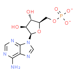 ChemSpider 2D Image | 9-(5-O-Phosphonato-beta-D-arabinofuranosyl)-9H-purin-6-amine | C10H12N5O7P