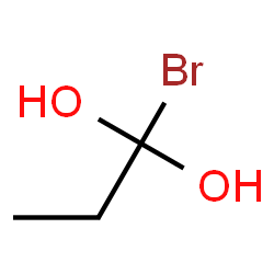 ChemSpider 2D Image | 1-Bromo-1,1-propanediol | C3H7BrO2