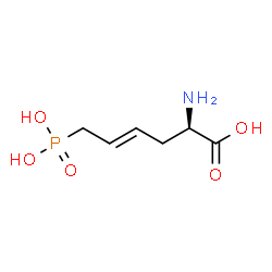 ChemSpider 2D Image | (2R,4E)-2-Amino-6-phosphono-4-hexenoic acid | C6H12NO5P
