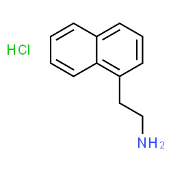 ChemSpider 2D Image | 1-NAPHTHALENEETHANAMINE HYDROCHLORIDE | C12H14ClN